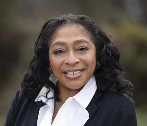 female silhouette standin